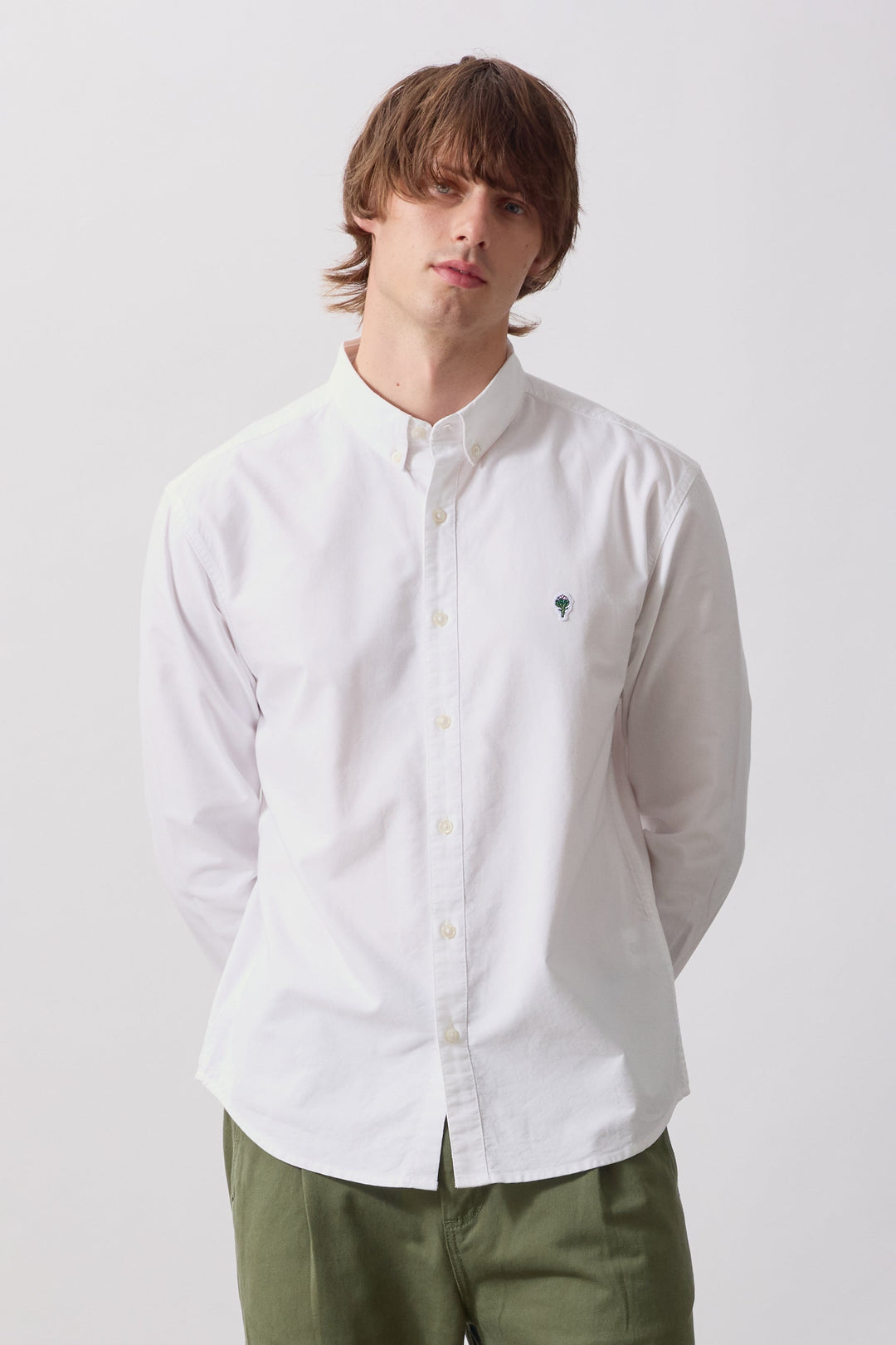 Service Works -  Artichoke Oxford Shirt - White