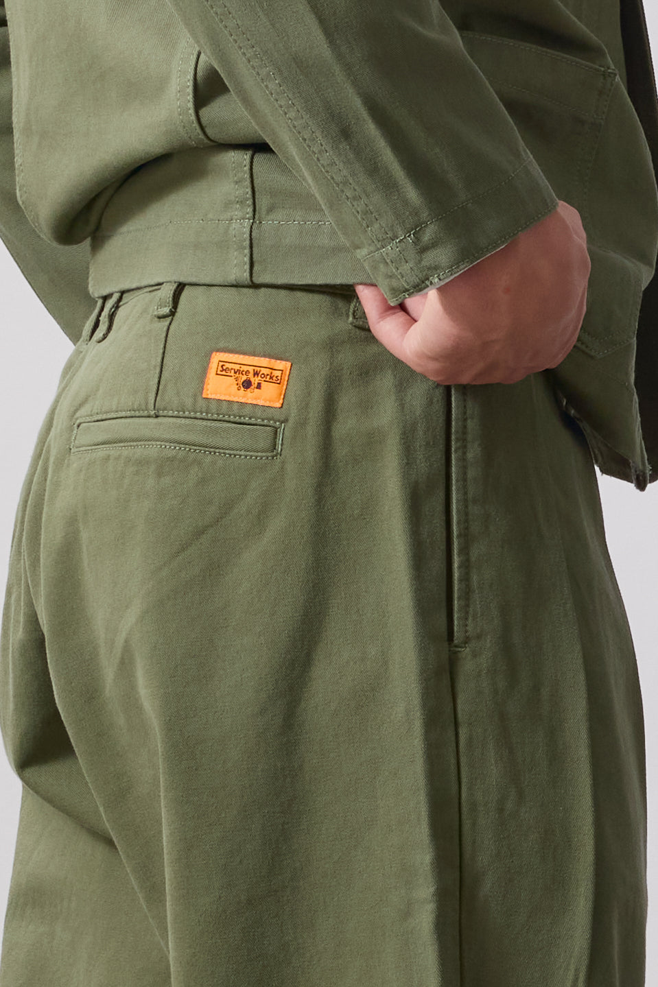 Service Works -  Twill Part Timer Pant - Olive