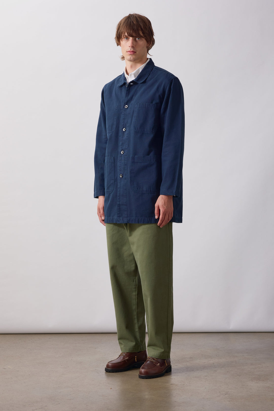 Service Works -  Canvas Long Shop Coat - Dark Navy