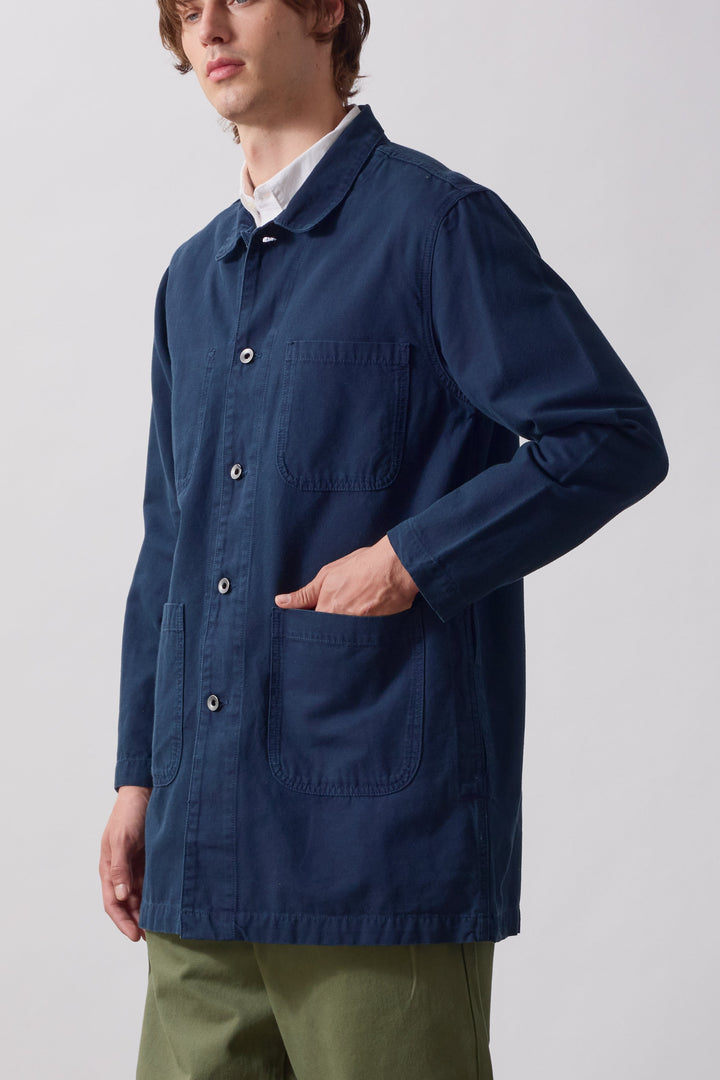 Service Works -  Canvas Long Shop Coat - Dark Navy