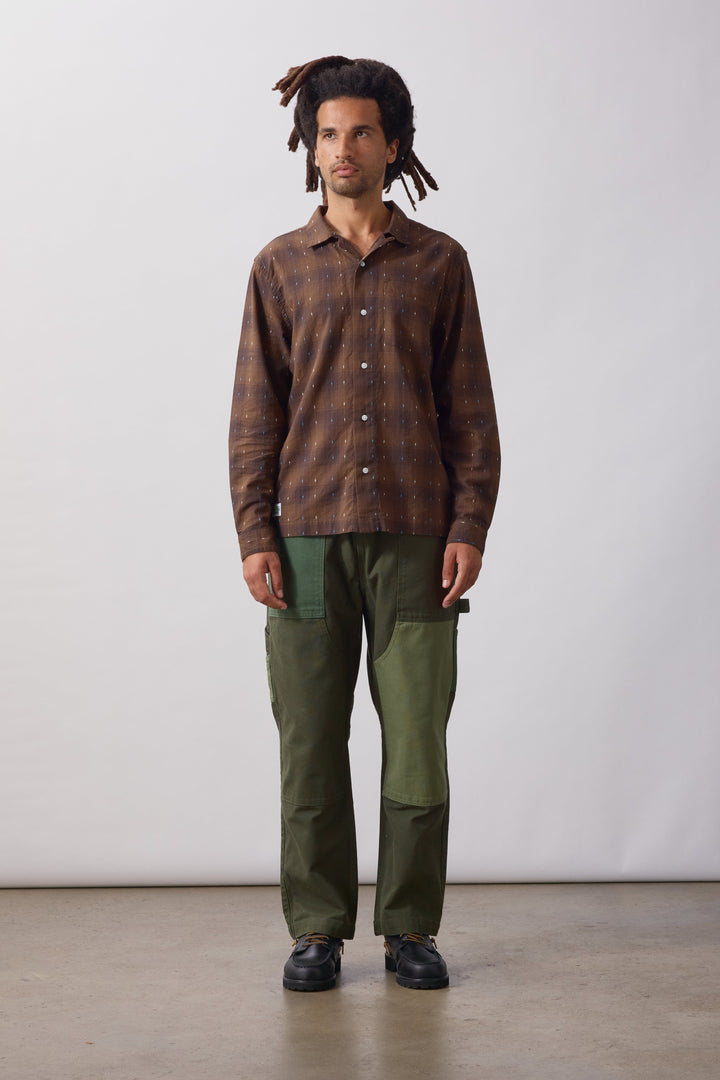 Service Works -  Drag Stitch Resort Shirt - Brown