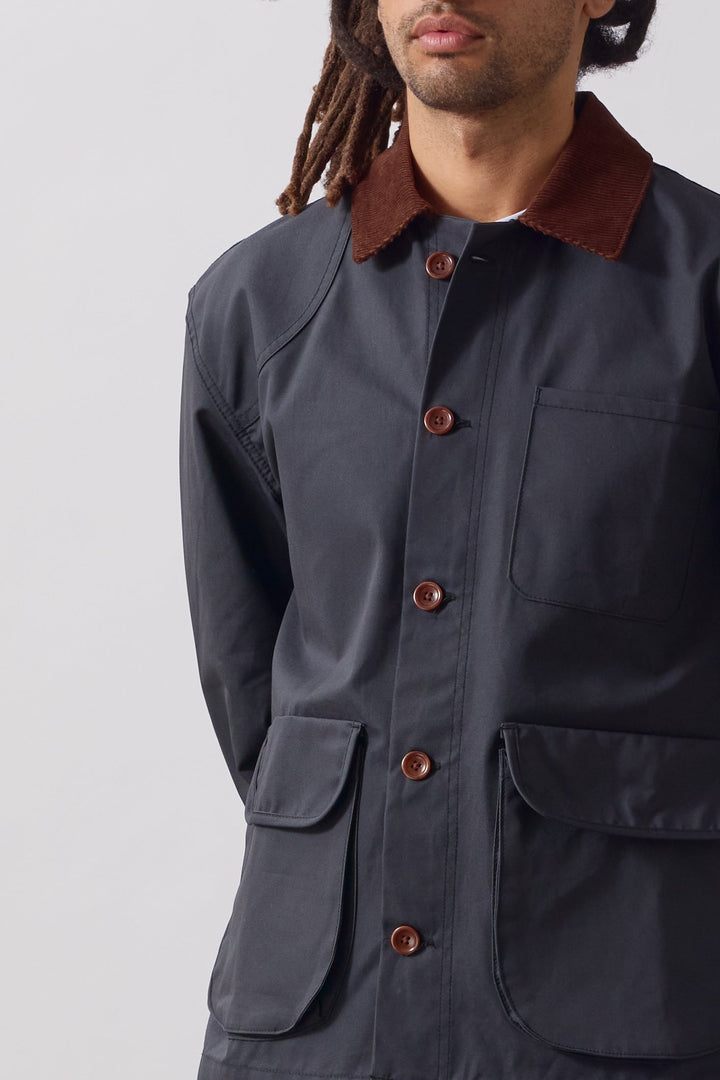 Service Works -  Waxed Barn Coat - Black