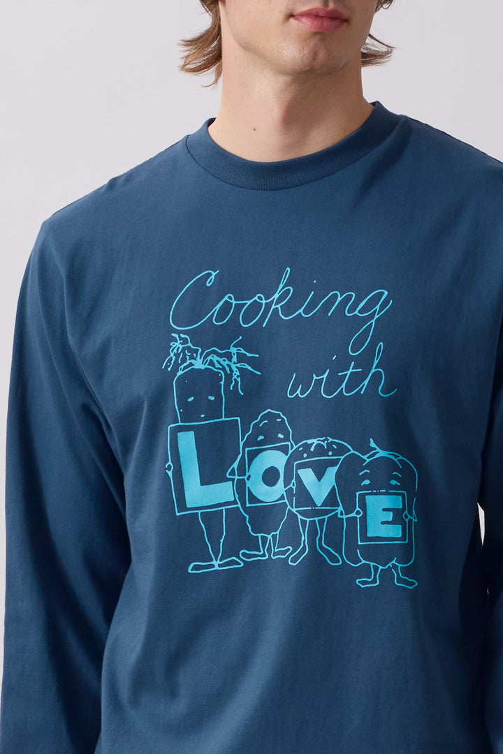Service Works -  L O V E Long Sleeve Tee - Midnight