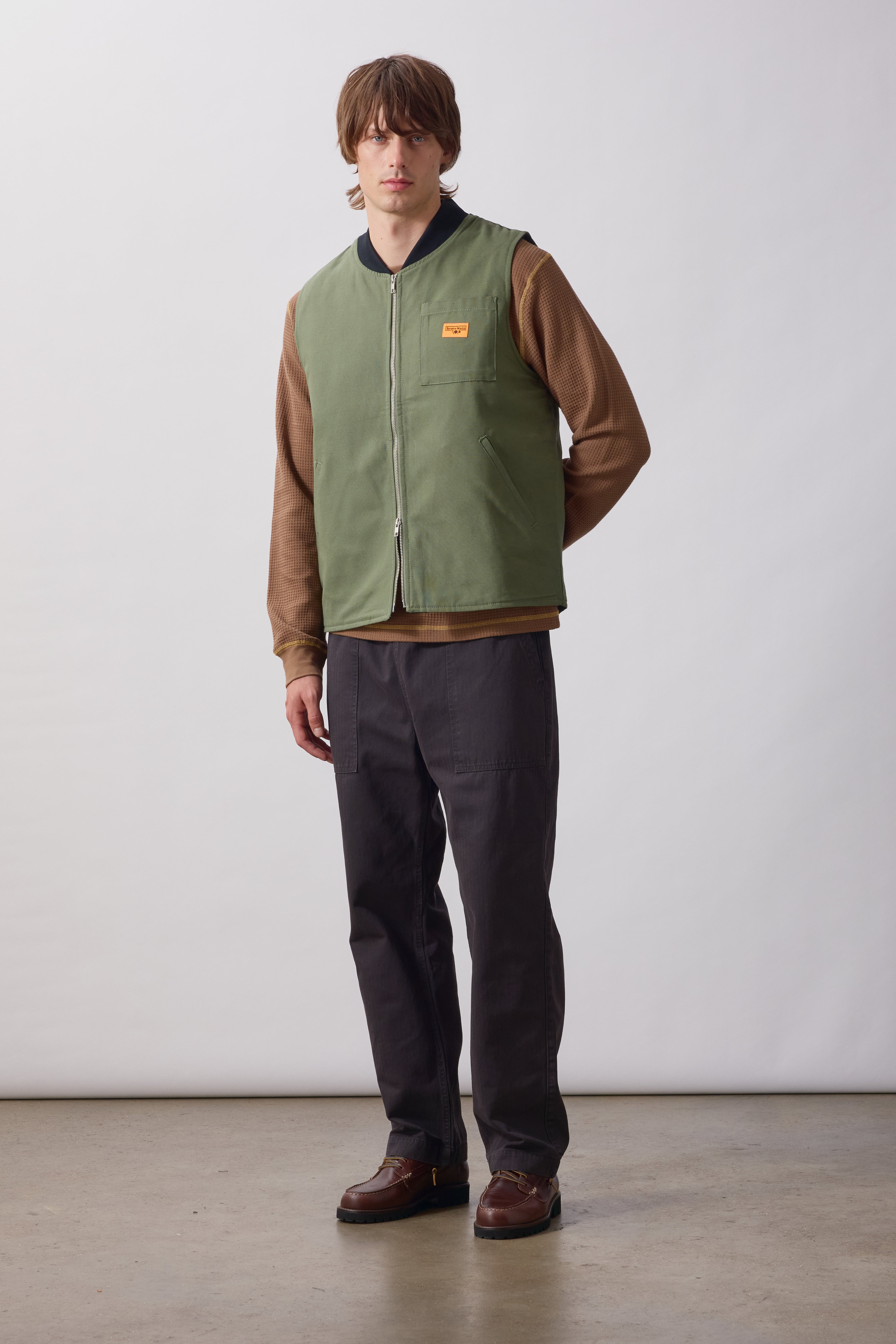 Service Works - Padded Work Vest Jacket - Olive – Blacksmith Store