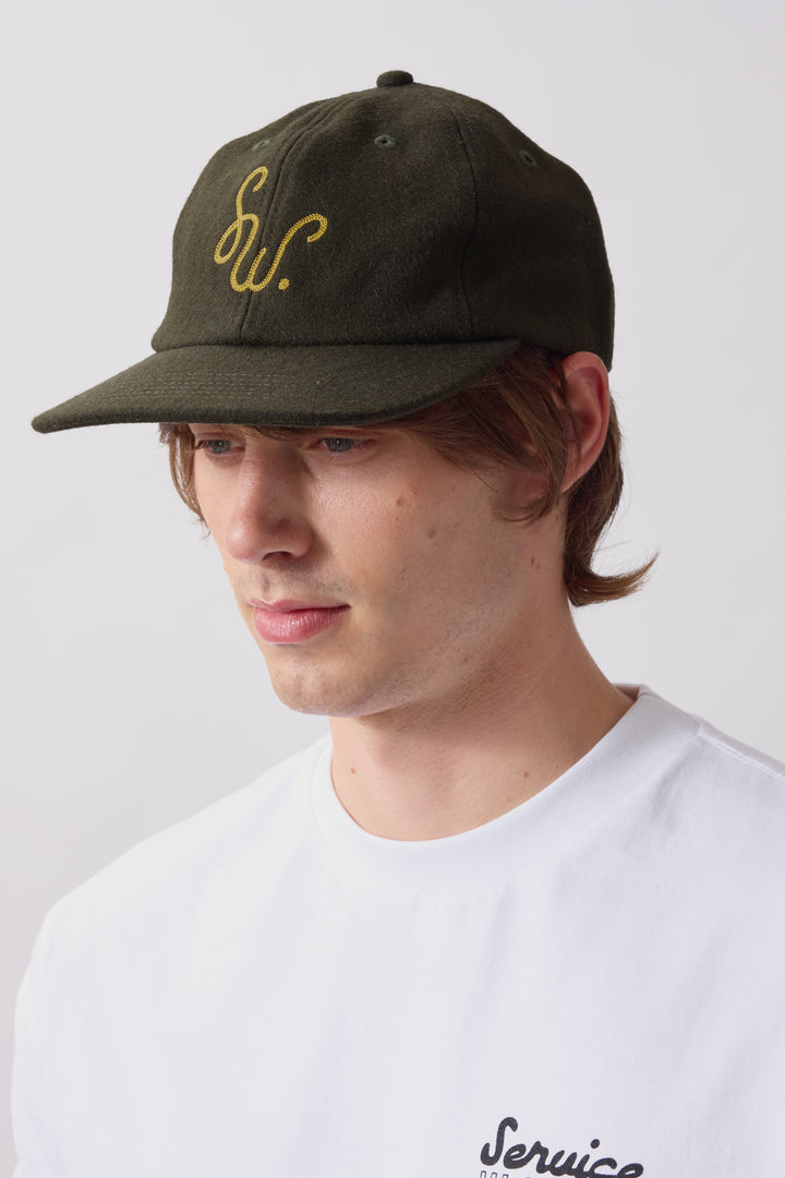 Service Works -  Monogram Cap - Dark Moss