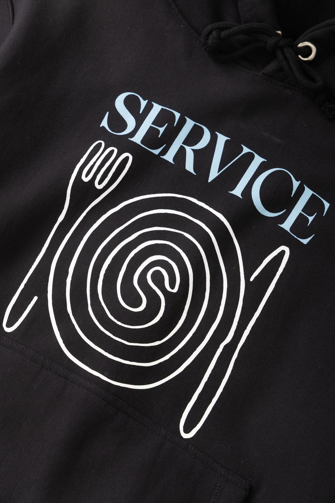 Service Works -  Spiral Hoodie - Black