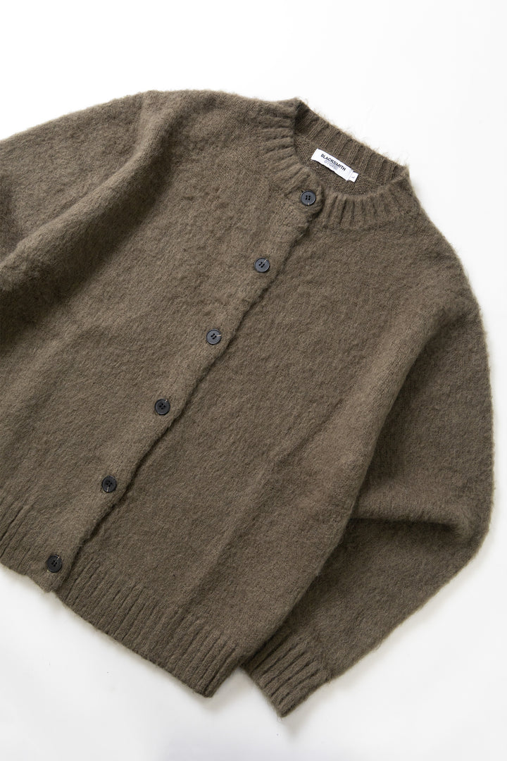 Blacksmith - Stand Collar Cardigan - Olive