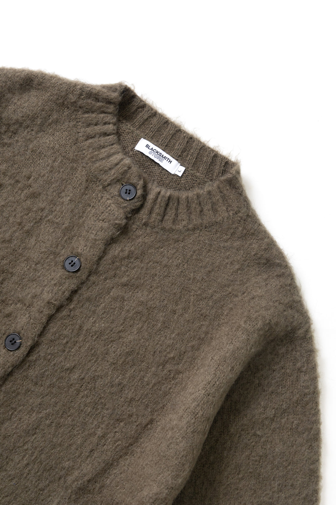 Blacksmith - Stand Collar Cardigan - Olive