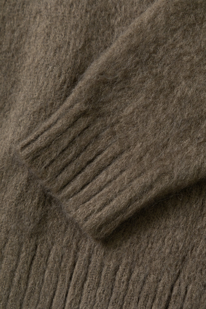 Blacksmith - Stand Collar Cardigan - Olive