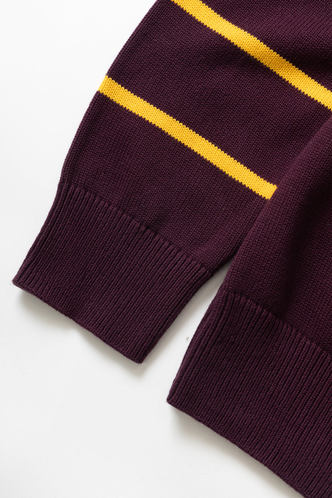 Blacksmith - Banded Sleeve Sweater - Maroon