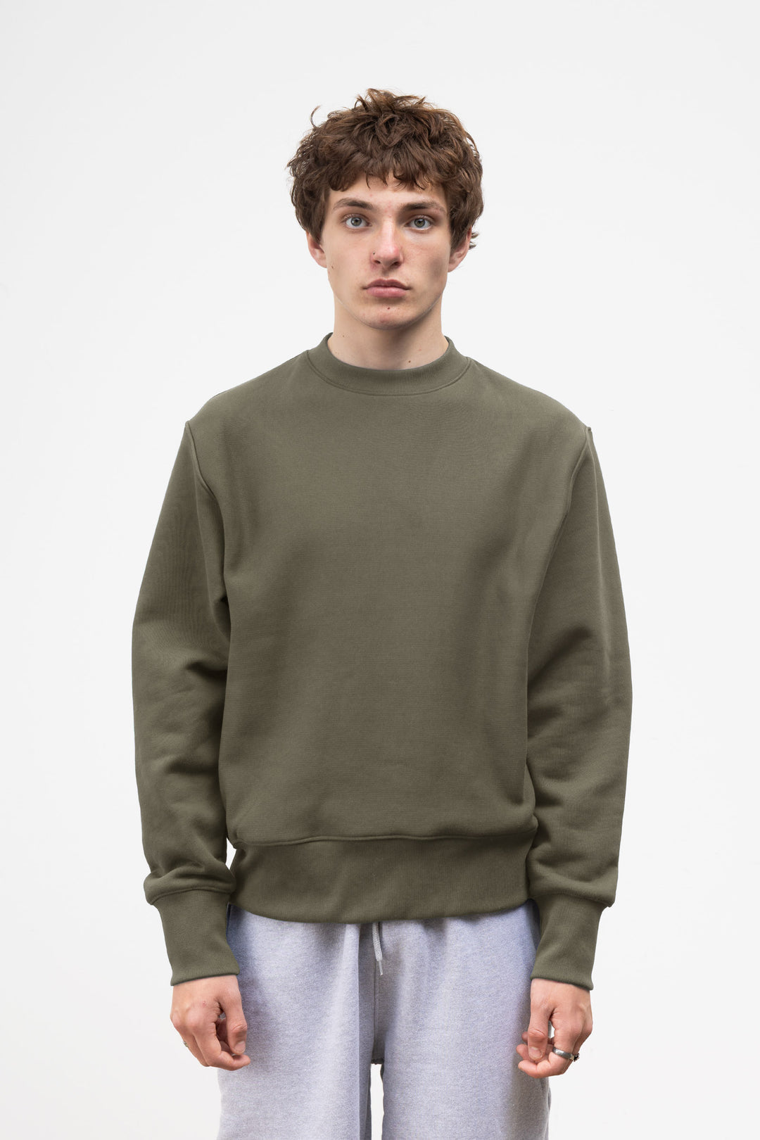 Power Goods - Super Weight Crewneck - Dark Olive