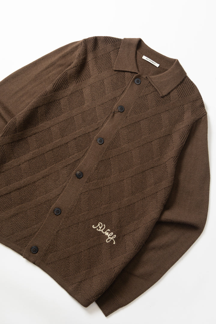 Brotherwolf - Plaid Knit - Brown