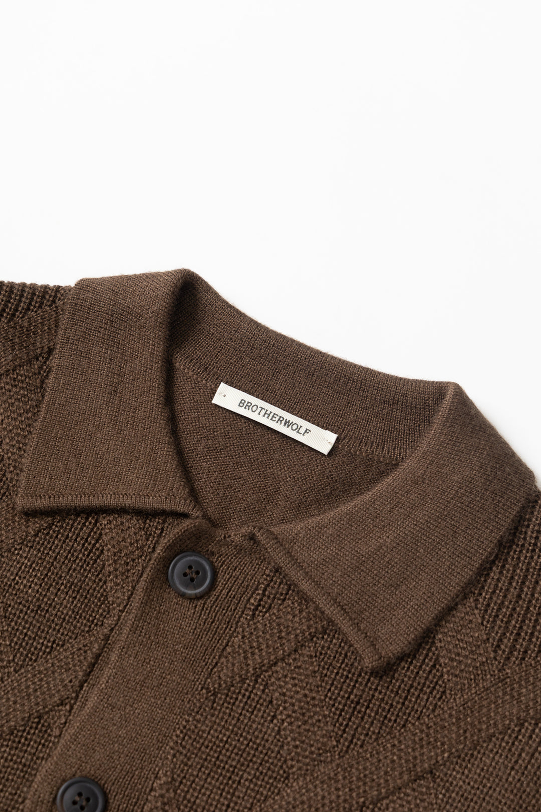 Brotherwolf - Plaid Knit - Brown