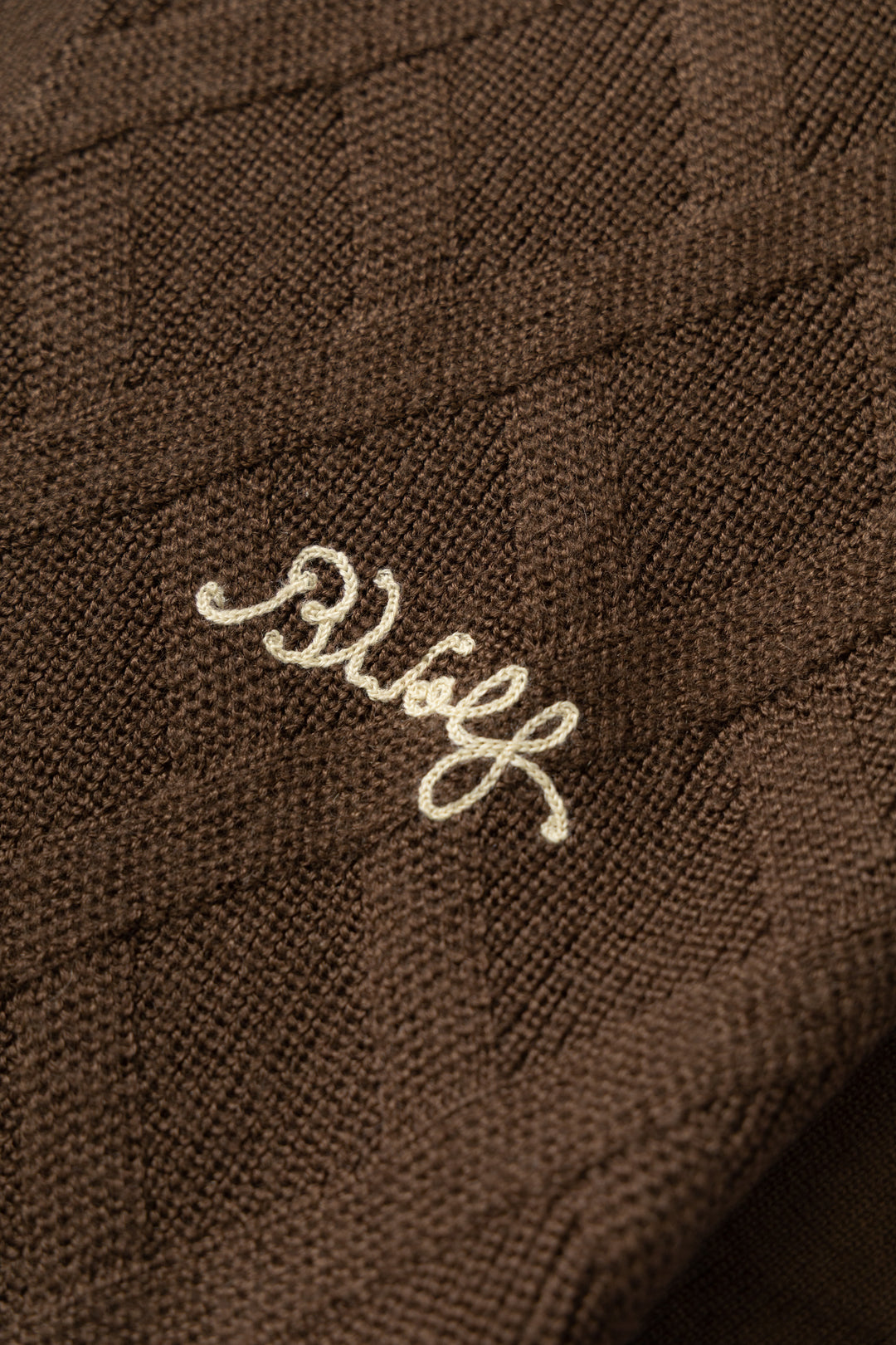 Brotherwolf - Plaid Knit - Brown
