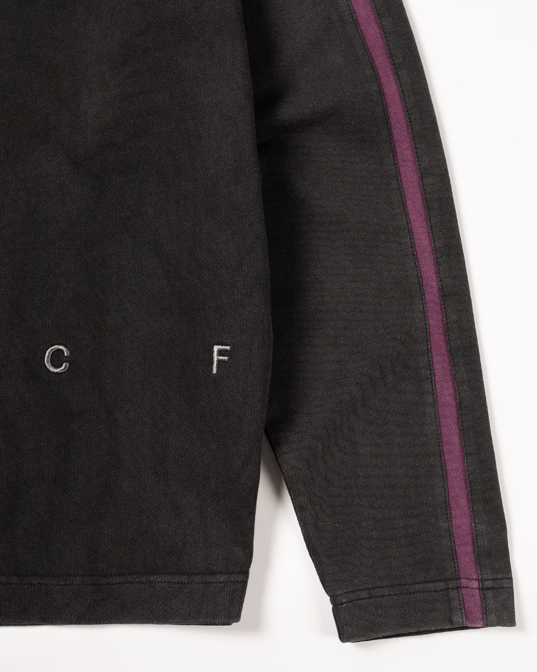 Candice - Racer Long Sleeve Tee - Black