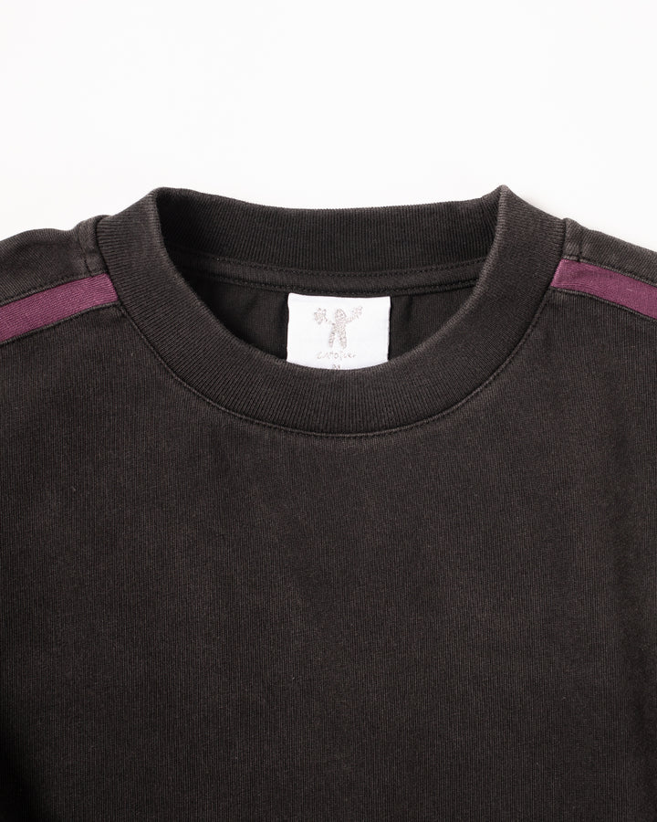 Candice - Racer Long Sleeve Tee - Black