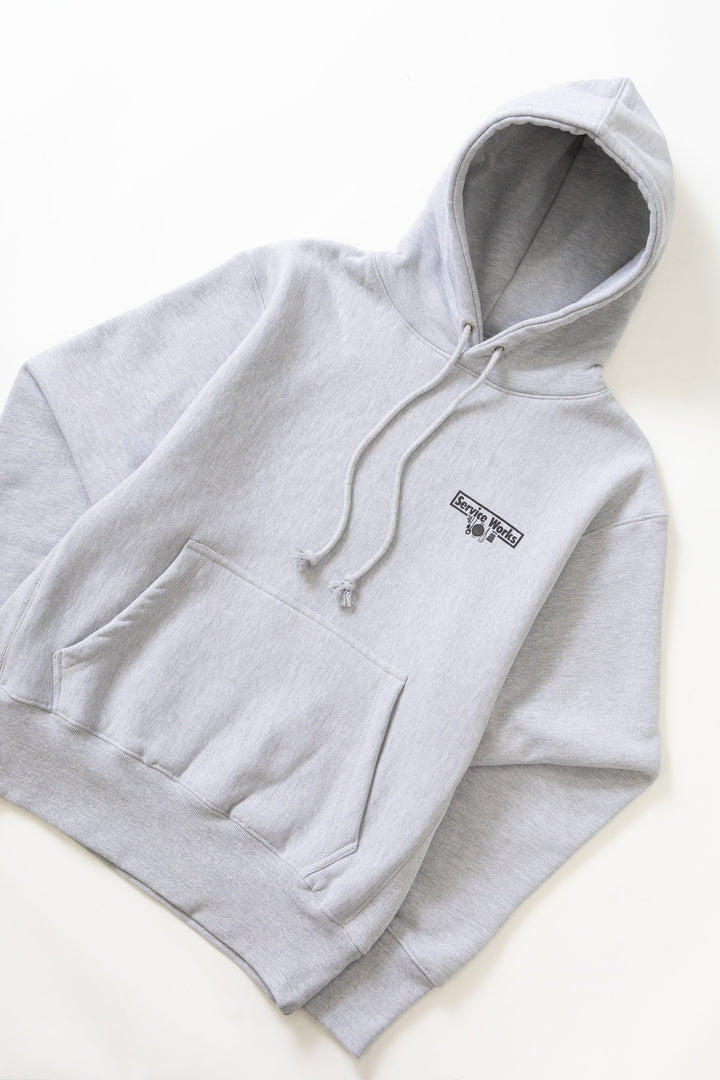 Service Works - Heavyweight Trademark Hoodie - Heather Grey