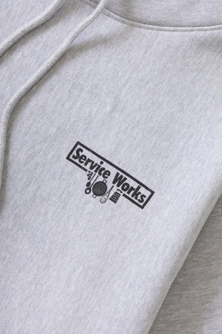 Service Works - Heavyweight Trademark Hoodie - Heather Grey