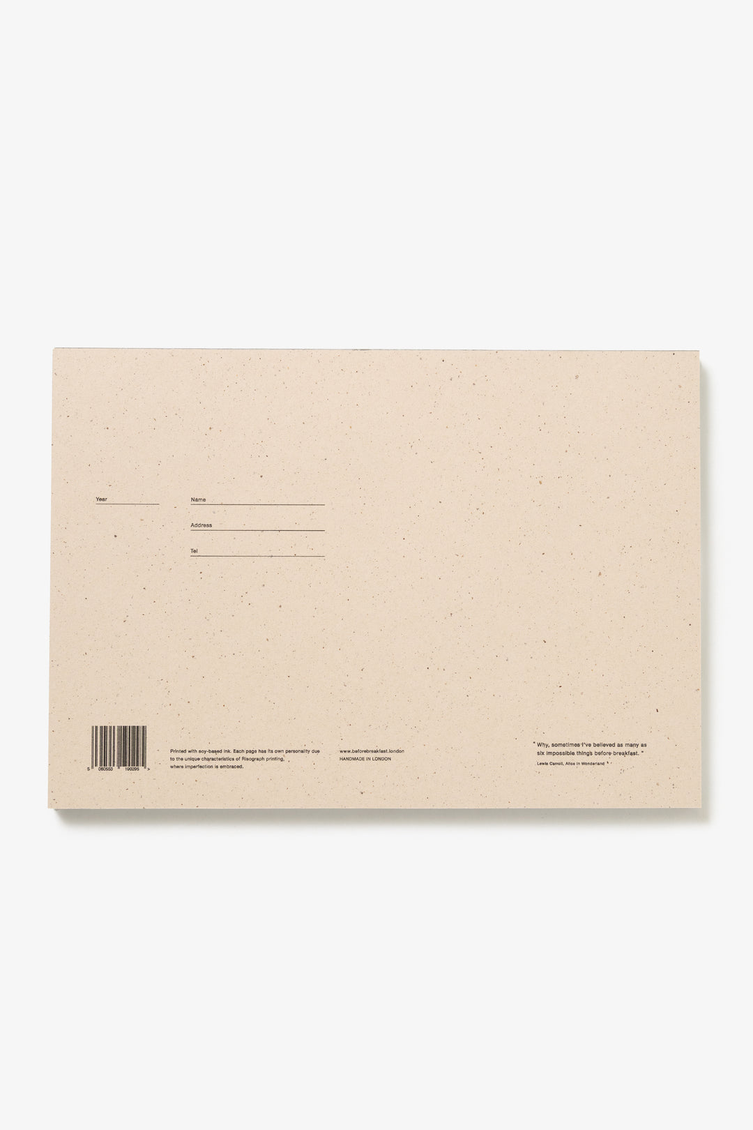 Before Breakfast - Desktop Notepad - Mid Grey
