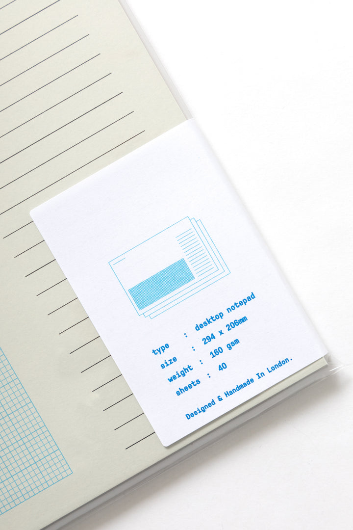 Before Breakfast - Desktop Notepad - Mid Grey