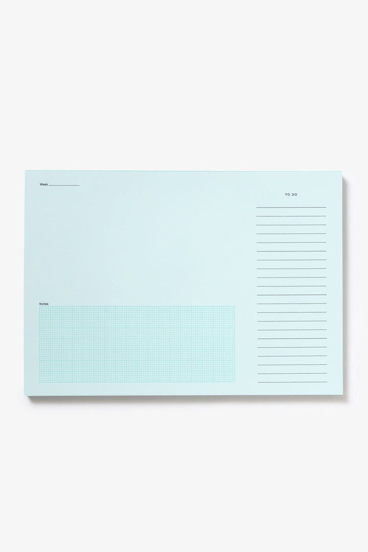 Before Breakfast - Desktop Notepad - Pale Blue