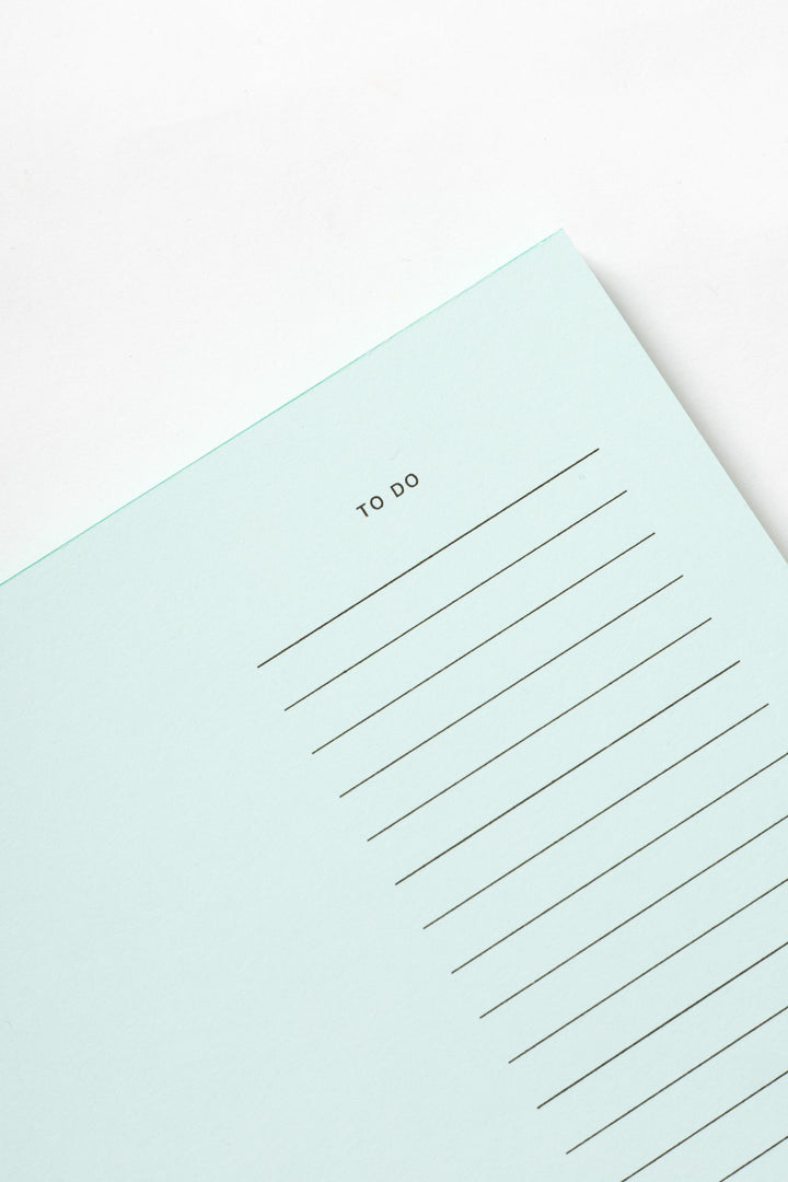 Before Breakfast - Desktop Notepad - Pale Blue