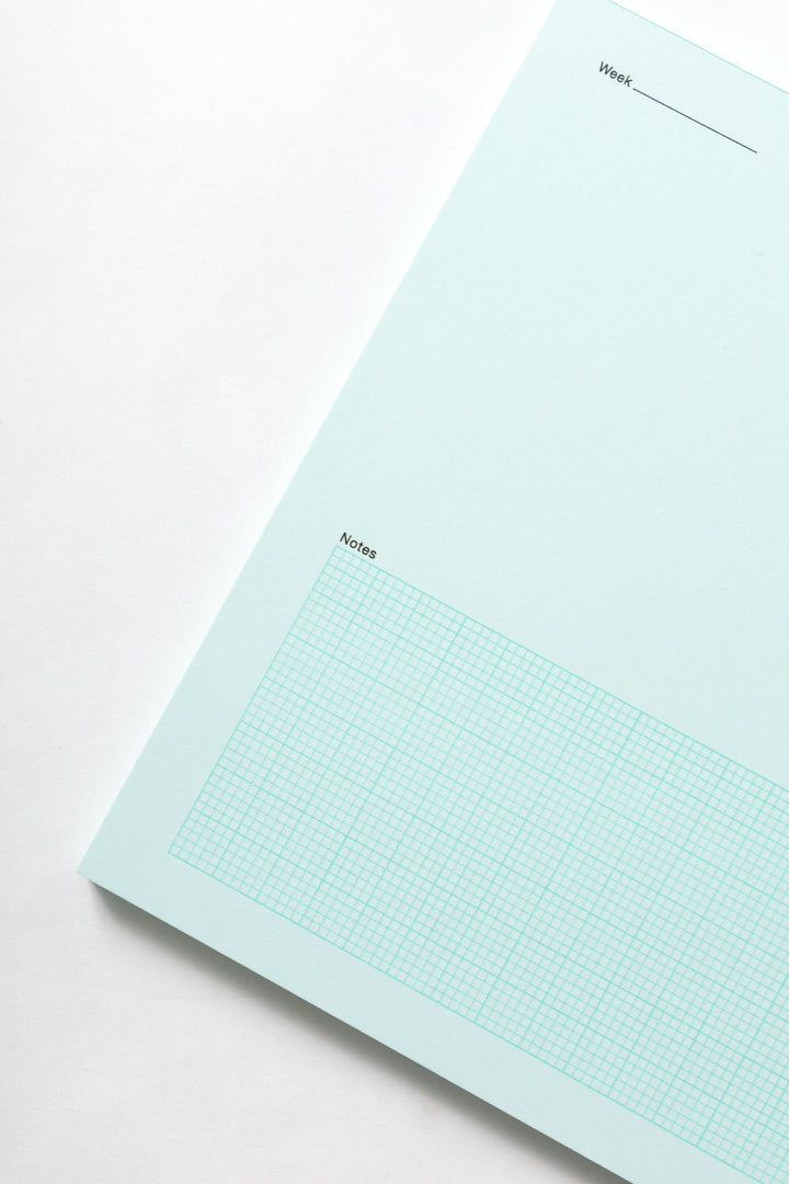 Before Breakfast - Desktop Notepad - Pale Blue