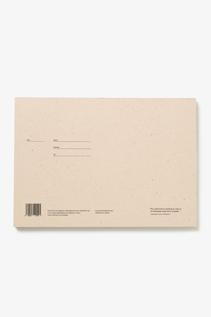 Before Breakfast - Desktop Notepad - Pale Blue
