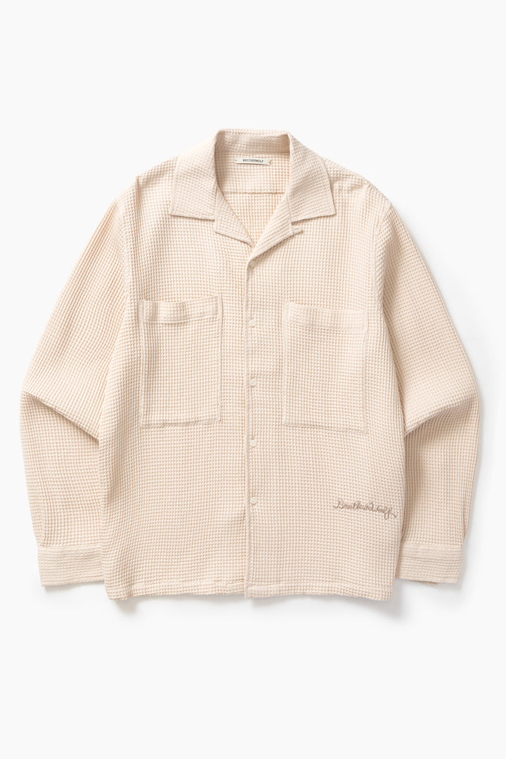 Brotherwolf - Buckley Long Sleeve Shirt - Cream