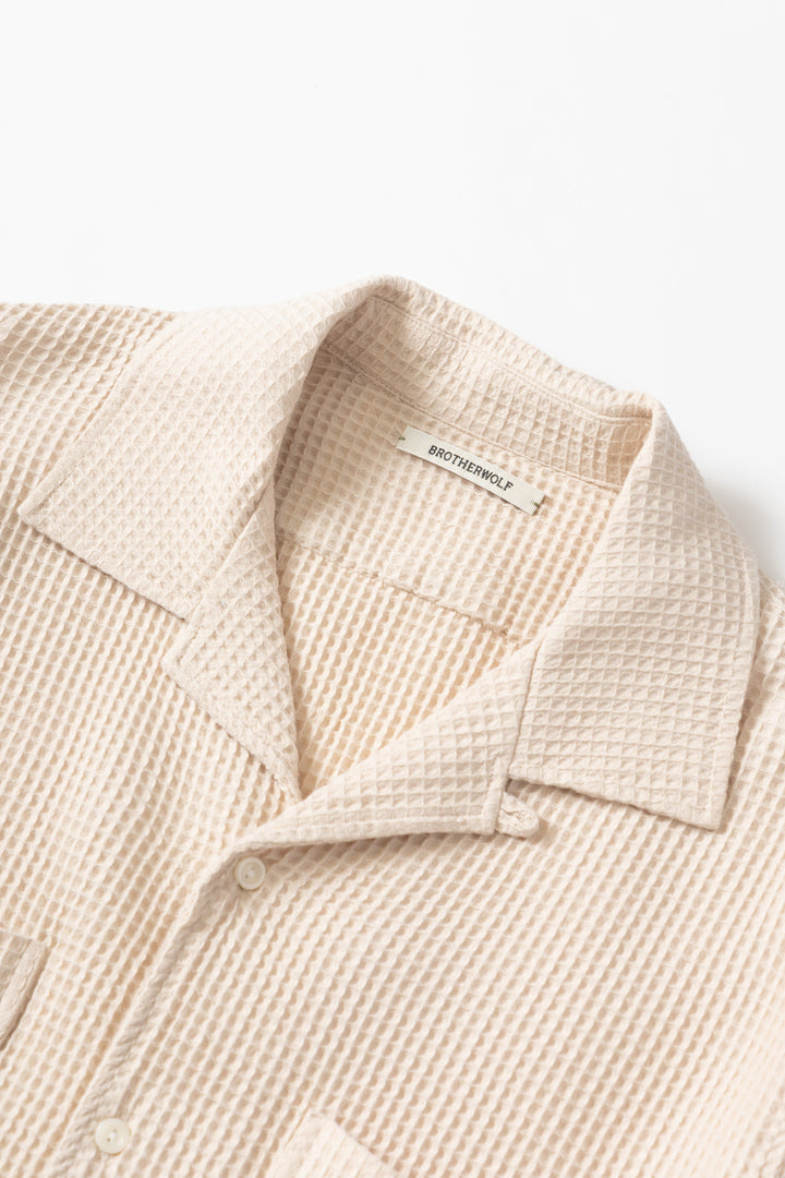 Brotherwolf - Buckley Long Sleeve Shirt - Cream