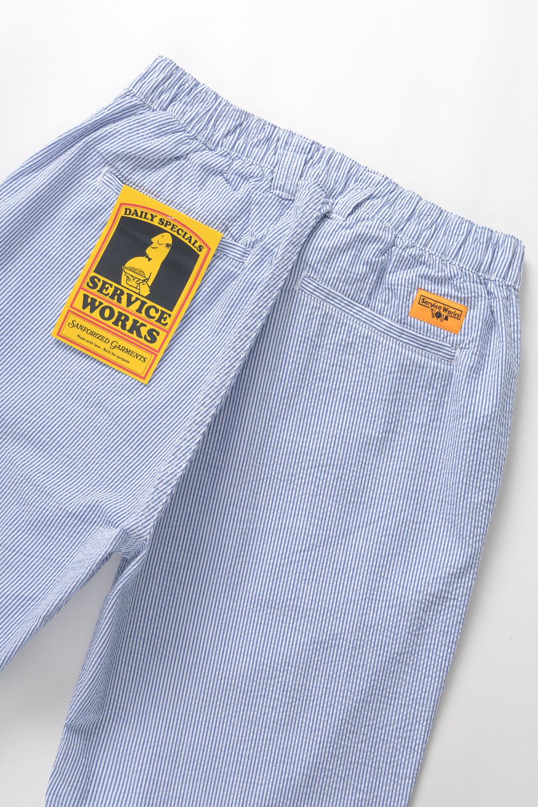 Service Works - Seersucker Waiters Pant - Navy Stripe