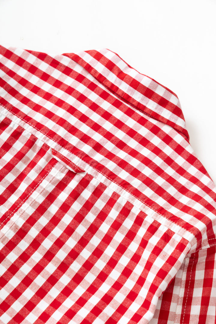 Service Works - Women's Cropped Work Jacket - Red Gingham