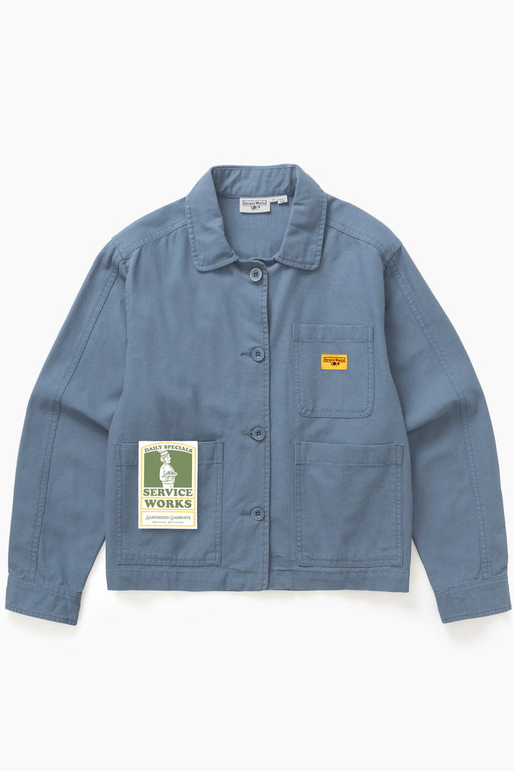 Service Works - Women's Cropped Work Jacket - Slate