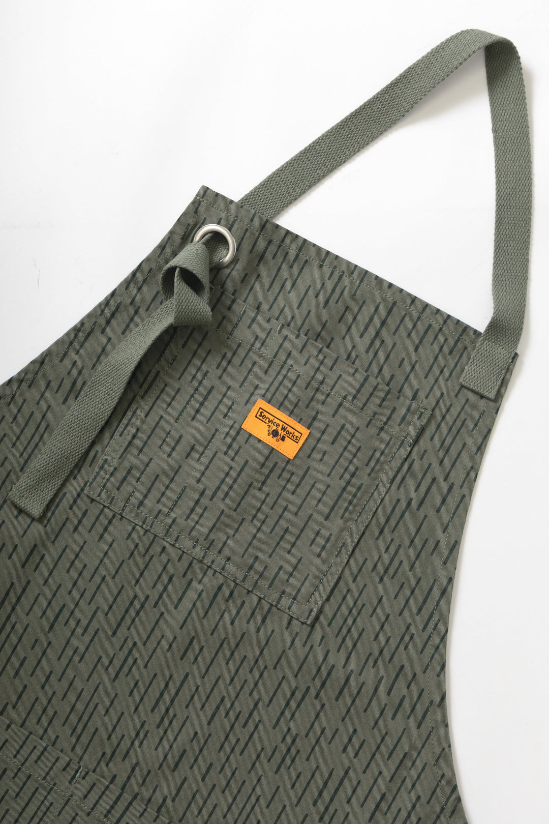 Service Works - Patterned Apron - Raindrop Green