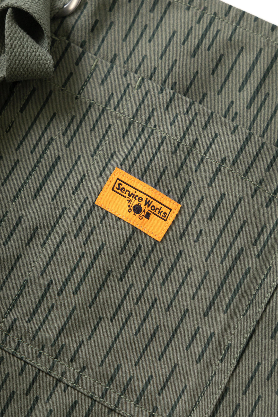 Service Works - Patterned Apron - Raindrop Green