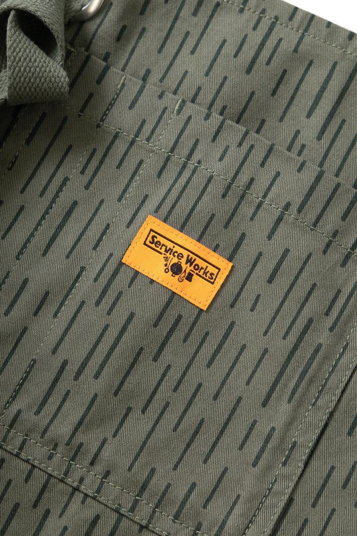 Service Works - Patterned Apron - Raindrop Green