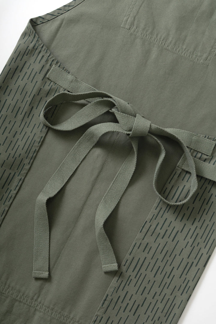 Service Works - Patterned Apron - Raindrop Green