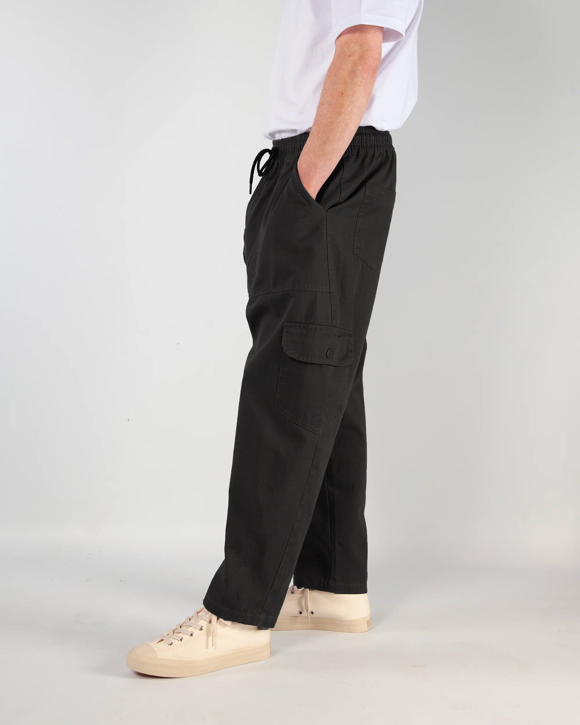 Blacksmith Beach Cargo Pants Black Blacksmith Store