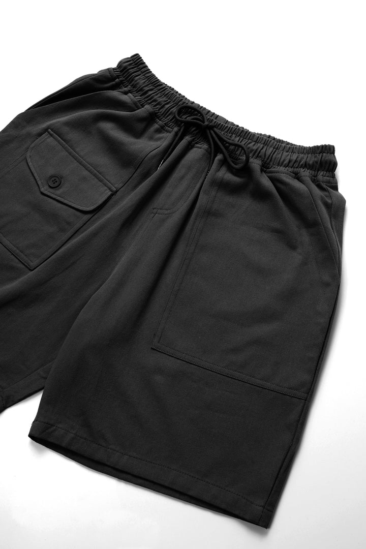 Blacksmith - Beach Cargo Shorts - Black