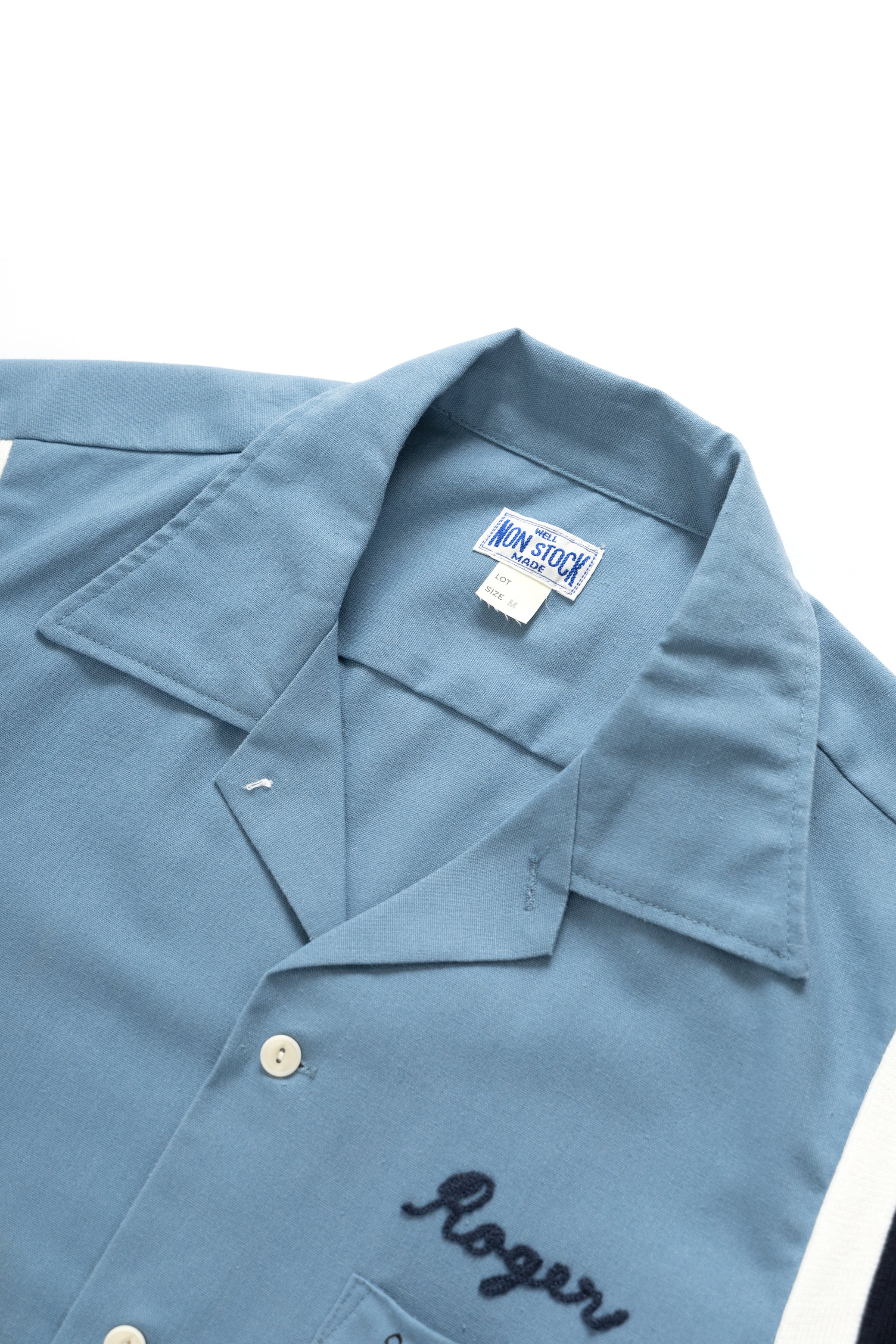 Non Stock MFG - Garage Bowling Shirt - Blue – Blacksmith Store