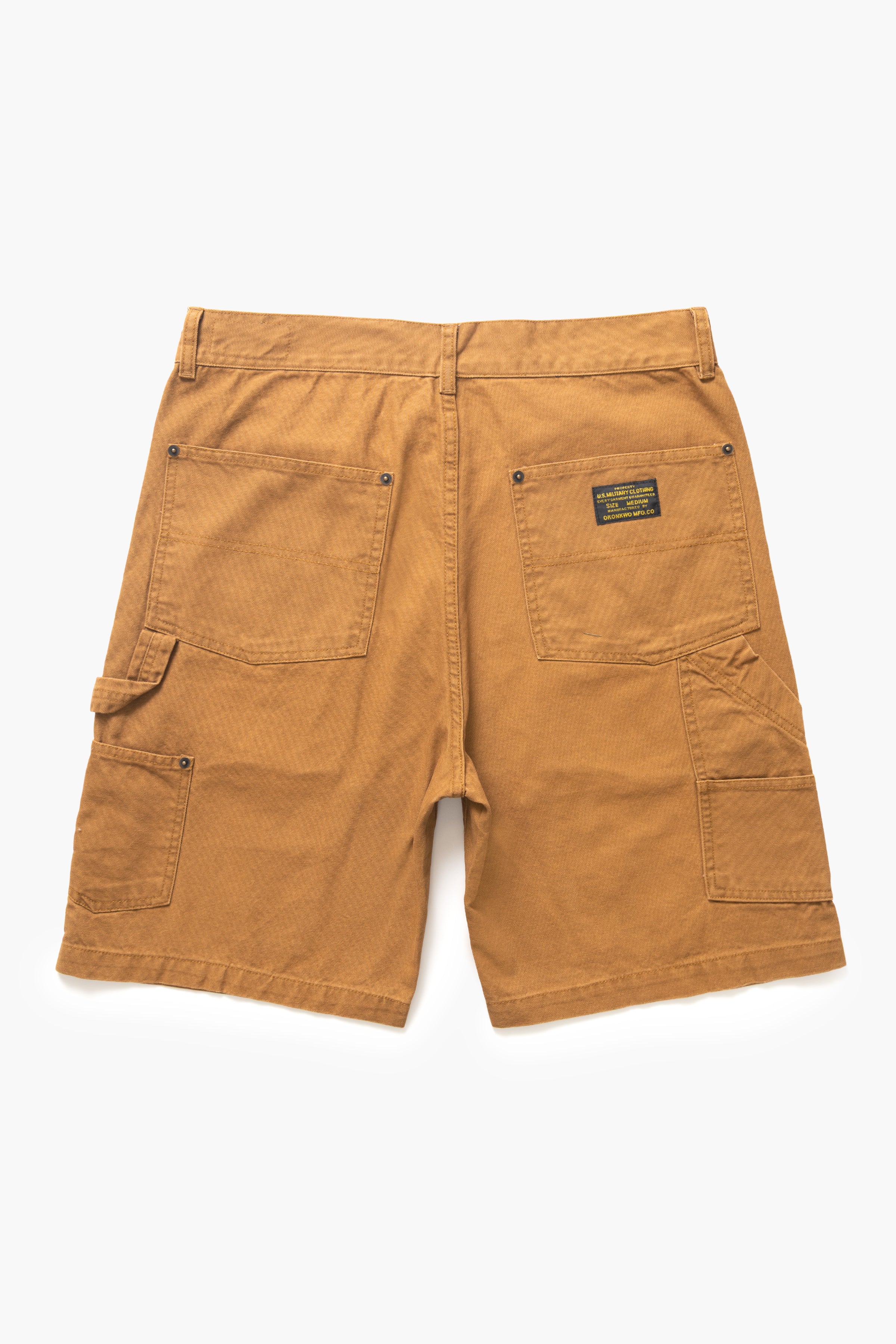 Okonkwo MFG - Aged Canvas Carpenter Shorts - Brown – Blacksmith Store