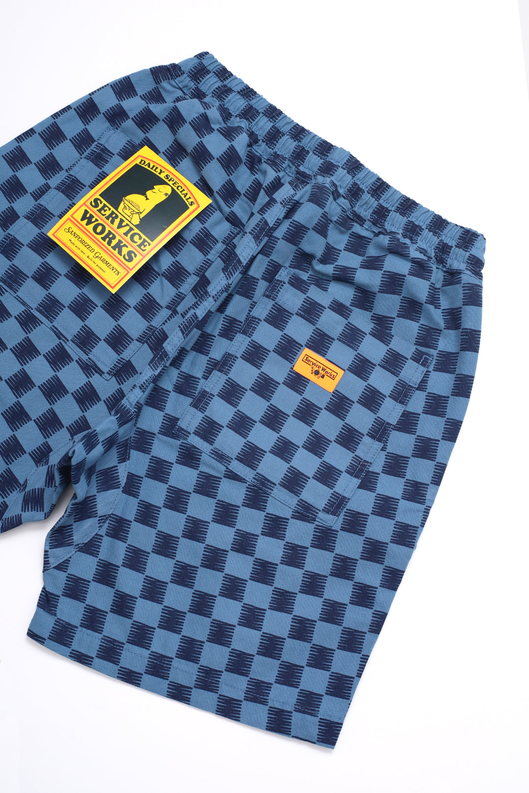 Service Works - Classic Chef Shorts - Blue Checker