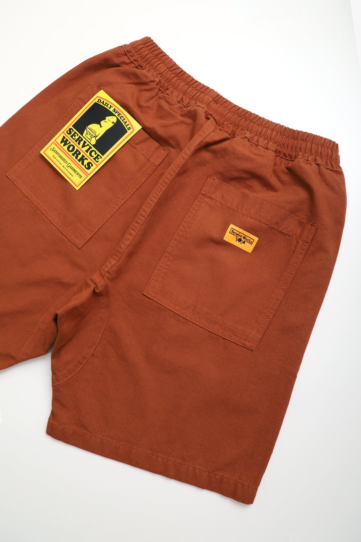 Service Works - Classic Chef Shorts - Terracotta