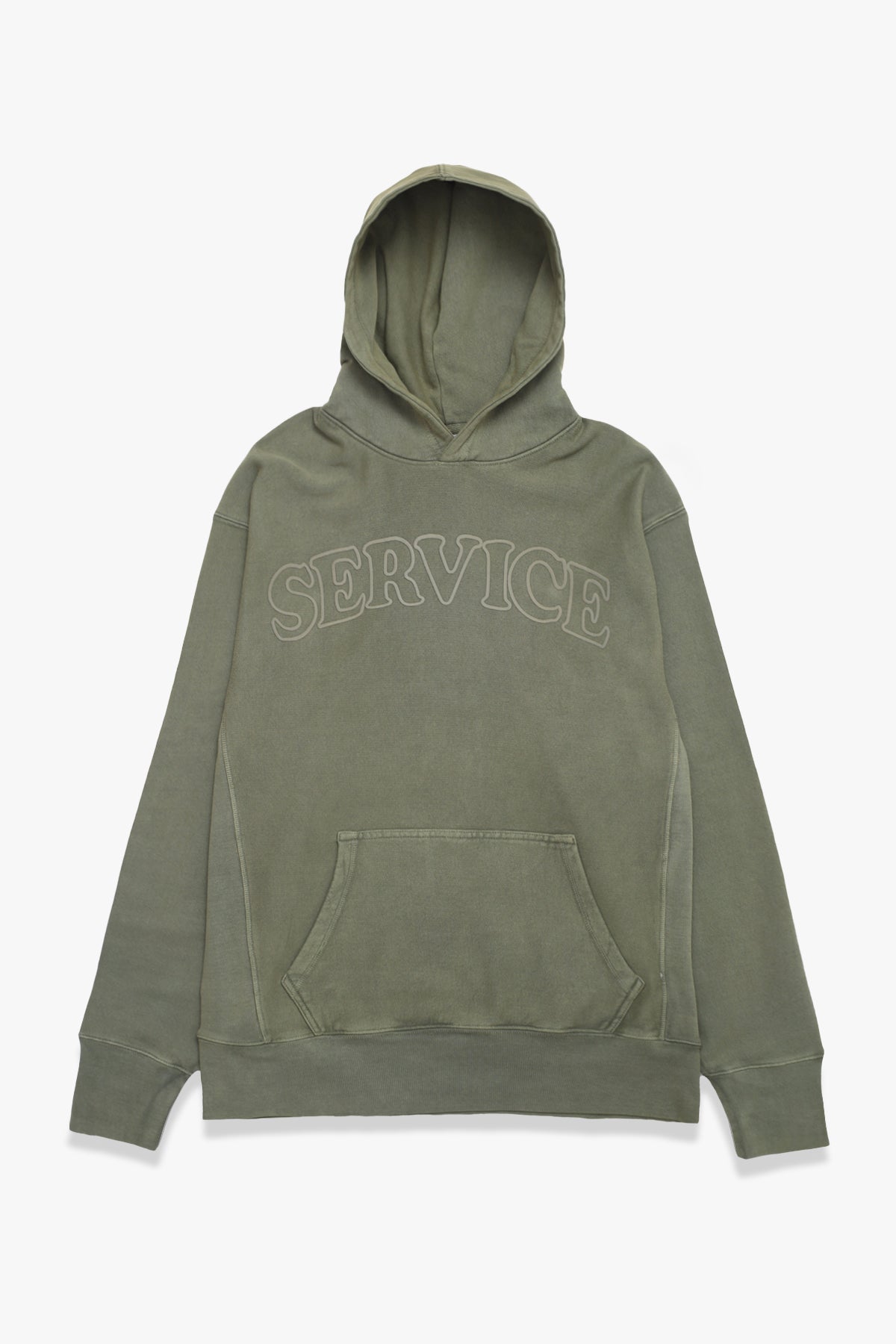 【SURGERY】 clover logo patchs sweat hoodie 'olive' surgery clover logo patchs sweat hoodie 'charcoal'