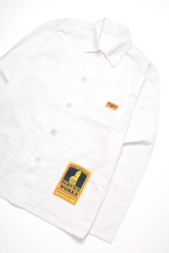 Service Works - Ripstop Chore Shirt - Off White