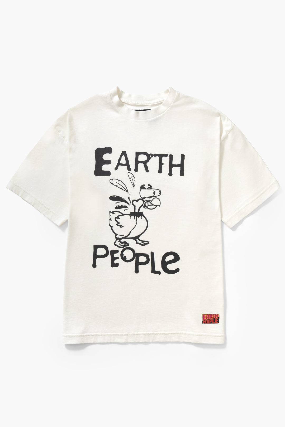 Earth People - Headless Chicken Tee - Off White