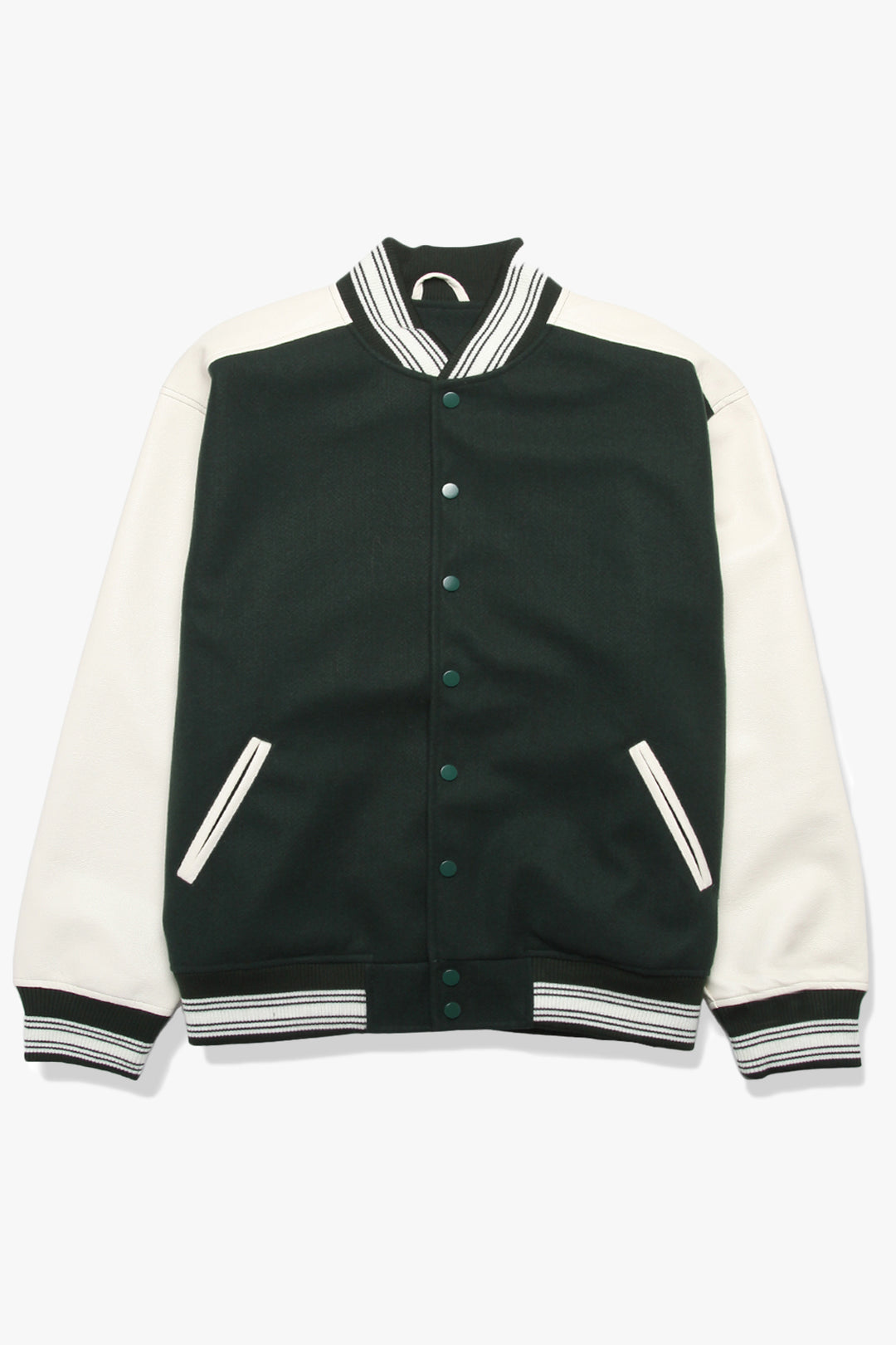 TRS Vegan Varsity Jacket Green – Blacksmith Store