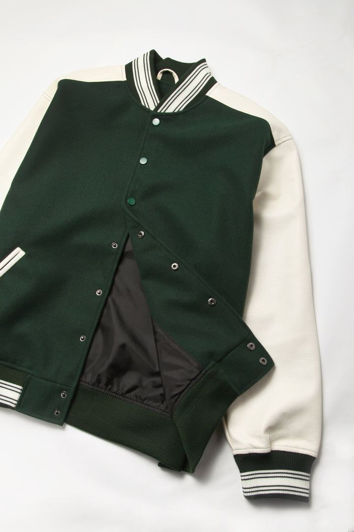 TRS - Vegan Varsity Jacket - Green