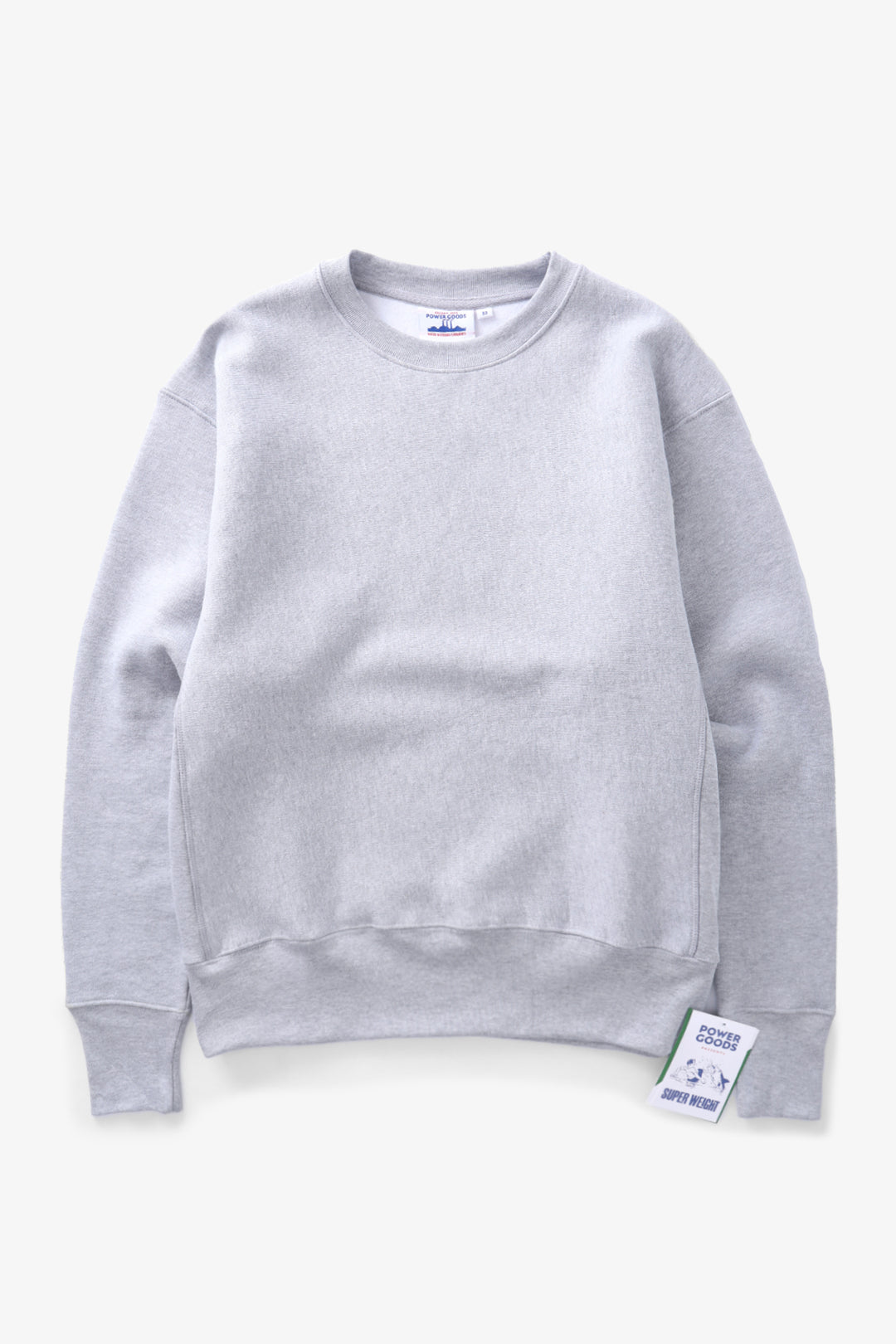 Power Goods - Super Weight Crewneck - Heather Grey