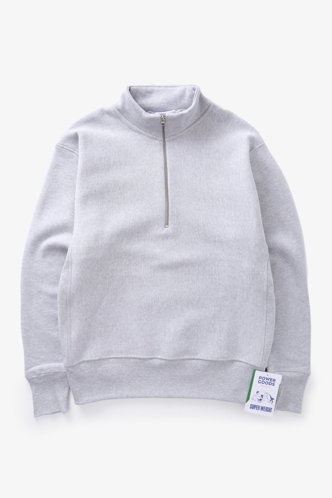 Power Goods - Super Weight Quarter Zip - Heather Grey